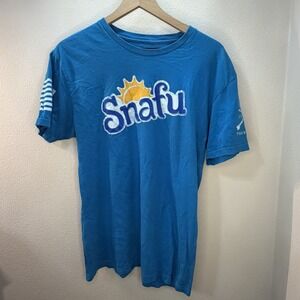 Grunt Style Snafu Military Acronym Shirt(2)‎ Blue Large